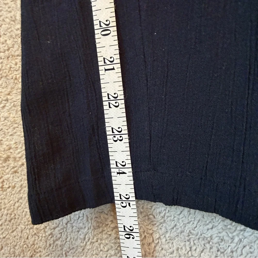NWOT NorthStyle Black Cotton Wide-Leg Pants with Button Accents 2X - Picture 5 of 8